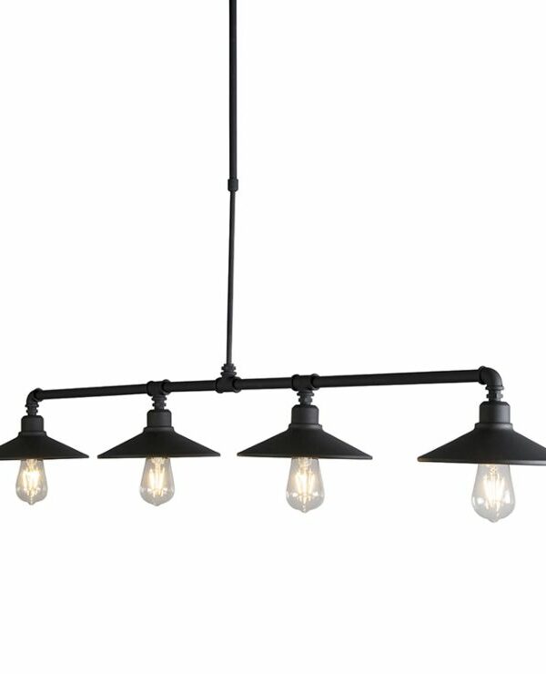 Industrial hanging lamp black
